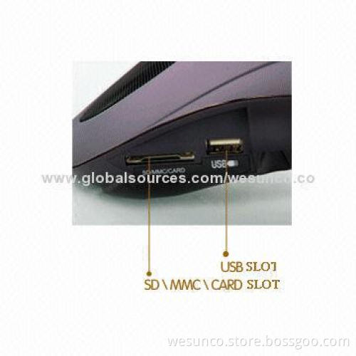 GOOD 10W PA Amplifiers with Big Size of 21*13*6cm, Broadcast MP3 Audio File in SD/MMC Card Directly